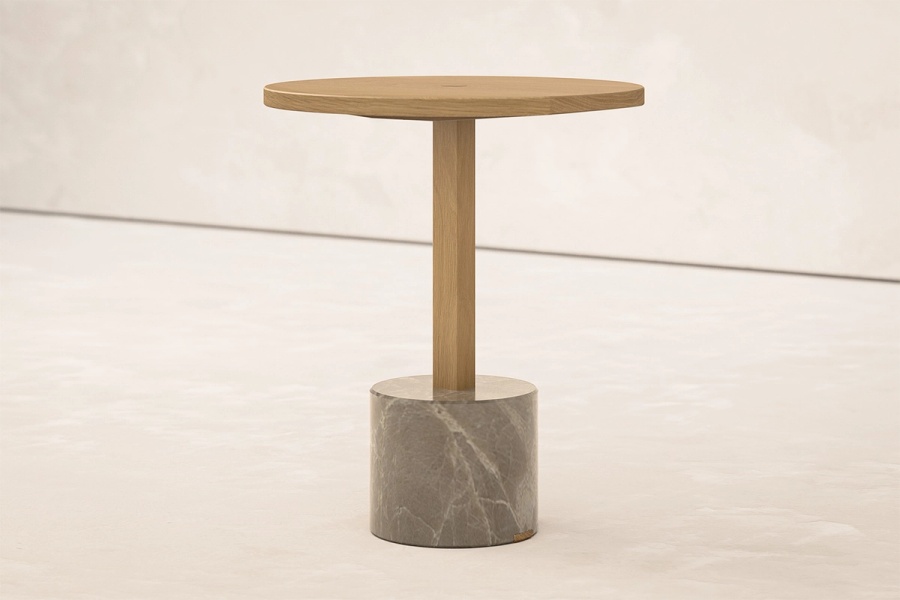 Foundation Side table with Round Base