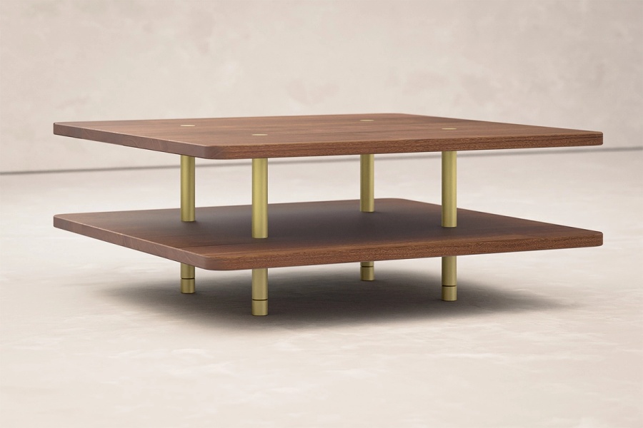 STRATA COFFEE TABLE Two Tier / Wood / Square & Rectangle