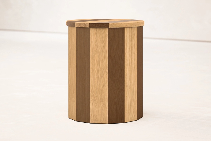 Cooperage Stool in Mixed Woods