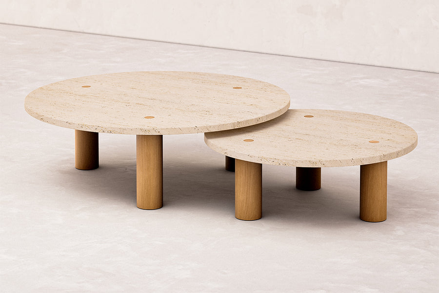 Nesting Column Coffee Table