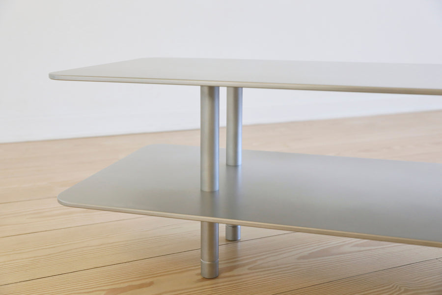 STRATA COFFEE TABLE Two Tier / Metal / Square & Rectangle